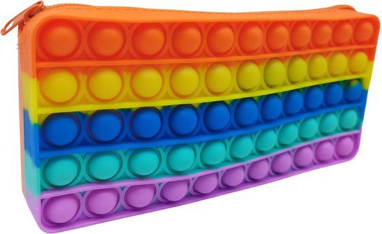 Duwen en Leren Etui Meerkleurig Siliconen Soft case