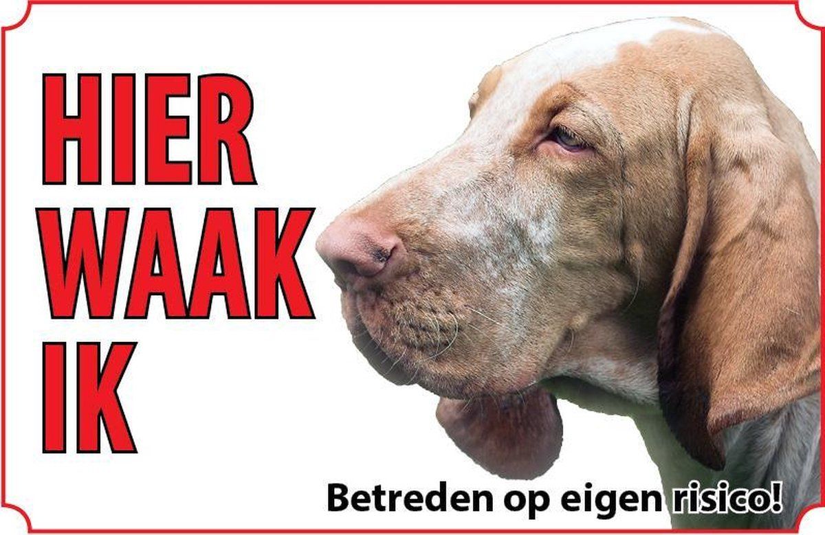 VSkins Bord - Hond Bracco - Zwart, Wit, Bruin, Rood, Roze - Metaal