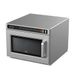 Lacor 69482 DuoHeat Pro Professionele magnetron van roestvrij staal, zilver met dubbele magneten, 297 programma's, USB-aansluiting, keramische bodem, touch-bediening, capaciteit 18 l, 1800 W