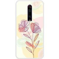 Mi 9T Floral Bedrukt siliconen hoesje