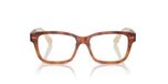 Brunello Cucinelli Lunettes de vue unisexe havane carrées 53mm