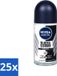 Nivea Men Invisible for Black & White Power Roller Deodorant - 25 stuks - 50 ml