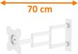 XTRArm Axis XL Wit 70 cm TV Beugel