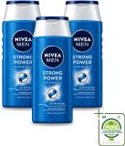 NIVEA MEN Strong Power Shampoo - 250 ml (3 pièces)