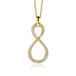 ZINZI Verguld Zilveren Hanger met Witte Zirkonia ZIH2570Y