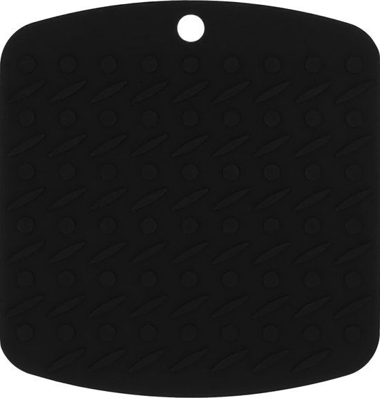 Krumble Pannenonderzetter vierkant - Hittebestendig - Zwart - 17 x 17 cm