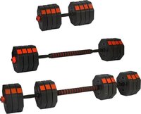 Viking Choice Halterset / Dumbbellset 30 kg verstelbaar - Zwart/Rood