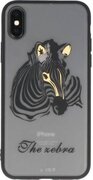 Dieren TPU Hoesjes Cases - Hoesje Geschikt voor iPhone X Zebra