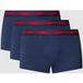 HUGO Heren Trunk Triplet Planet Drie-Pack Logo-Tailleband Trunks in Stretch Katoen, Navy411, XXL