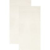 LIVARNO® Lot de 2 serviettes de toilette Premium, 50 x 100 cm (blanc)