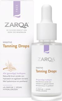 Zarqa Sensitive Tanning Drops - 6 x 30 ml - Voordeelverpakking