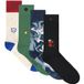 A-DAM Chaussettes décontractées unisexes par 4 multicolores Taille : 41-46