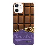 Evetane Beschermhoes compatibel met iPhone 12 Mini, zachte siliconen, robuust, ultradun, transparant, chocoladebruin