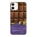 Evetane Beschermhoes compatibel met iPhone 12 Mini, zachte siliconen, robuust, ultradun, transparant, chocoladebruin