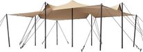 TOOLPORT Tente extensible 4,5x6 m toile polyester imperméable avec jeu de mâts en acier pour événements extérieurs flexibles