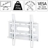 Hama LCD/PL/LED Wall Bracket - 10-37 inch - White
