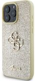 Guess GUHCP16LHG4SGD iPhone 16 Pro 6,3" goud/goud hardcase Fixed Glitter Big 4G