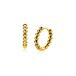 ZINZI gold plated zilveren oorringen bolletjes motief 13,5x2,5mm ZIO923G