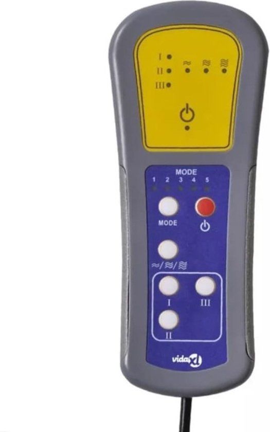 vidaXL Massagestoel verstelbaar stof taupe