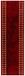 vidaXL - Tapijtloper FLORNES Geweven Rood 67 x 400 cm PP