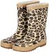 XQ Hoge regenlaarzen kinderen Unisex Panterprint 100% rubber