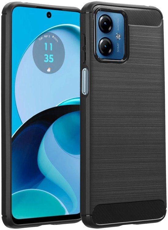 imoshion Brushed Backcover voor de Motorola Moto G14 - Zwart