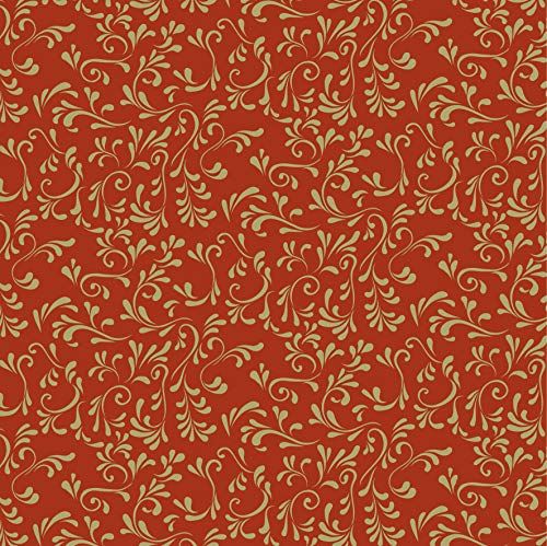 Heyda 204875530 vouwbladen (Roma) 20 x 20 cm rood/goud