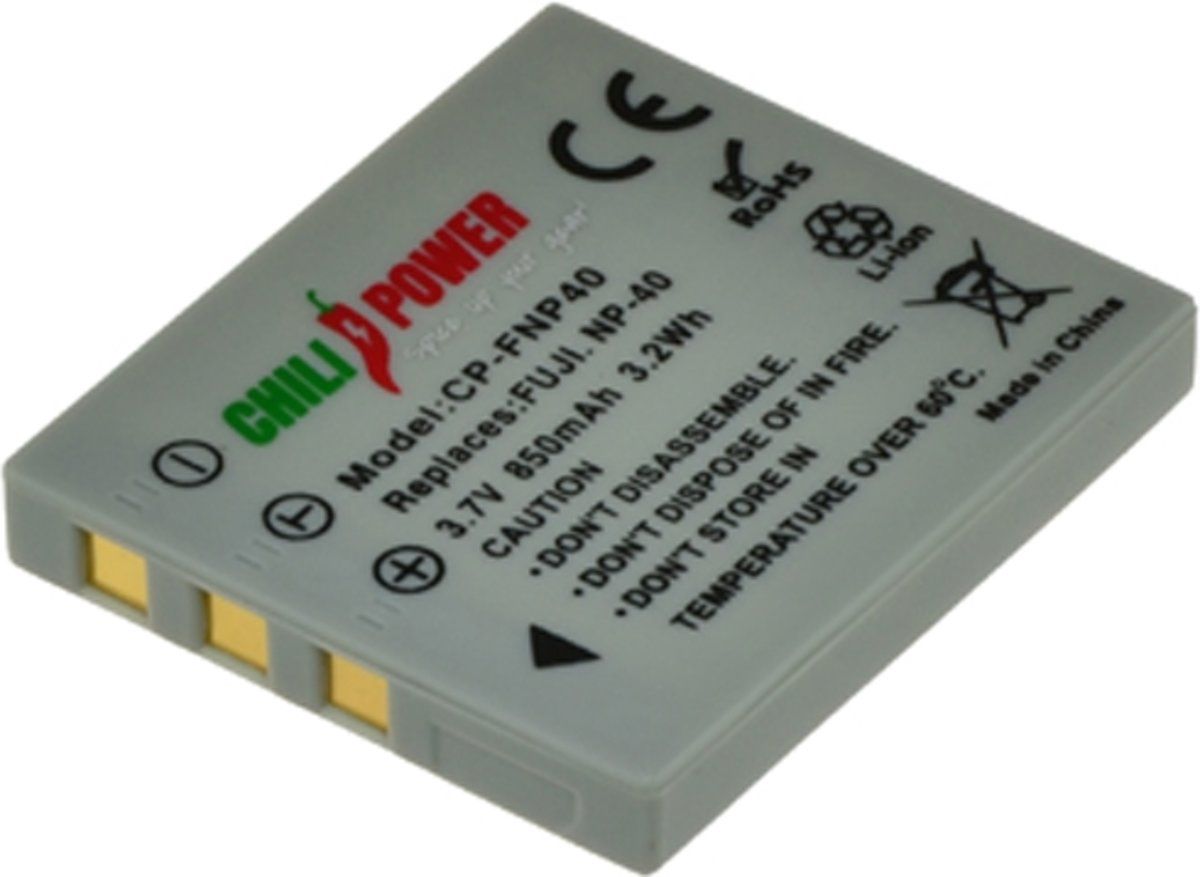 ChiliPower NP-40 accu voor Fujifilm - 850mAh