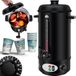 KESSER® Gluhweinketel 8 Liter - Elektrische Ketel voor Gluhwein - Glühweinketel Warm Dranken Dispenser Water Koker voor Glühwein - Zwart
