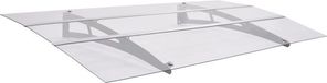 vidaXL Deurluifel 150x90 cm PET zilverkleurig en transparant