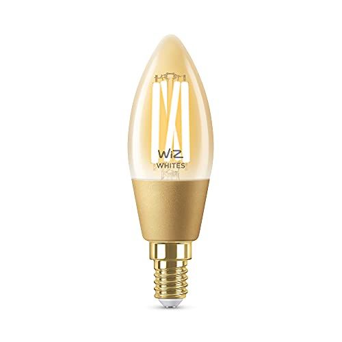 WiZ Kaarslamp Filament - Slimme LED-Verlichting - Warm- tot Koelwit Licht - E14-25W - Goud - Wi-Fi