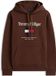 Tommy Hilfiger Sweat à capuche pour homme Coton/Polyester Marron L