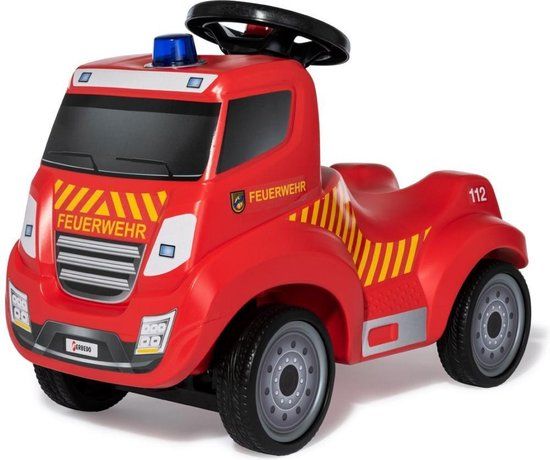 Rolly Toys Ferbedo Truck - Loopauto - Brandweer - Inclusief Licht en geluid
