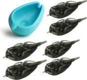 JVS Method Feeder Korven set met Mould L - Voerkorven set met Mal - Method Vissen - 7 Delig - Feedervissen