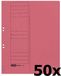 ELBA 100551882 Smart Line half voordeksel oogmappen, 50 stuks, rood