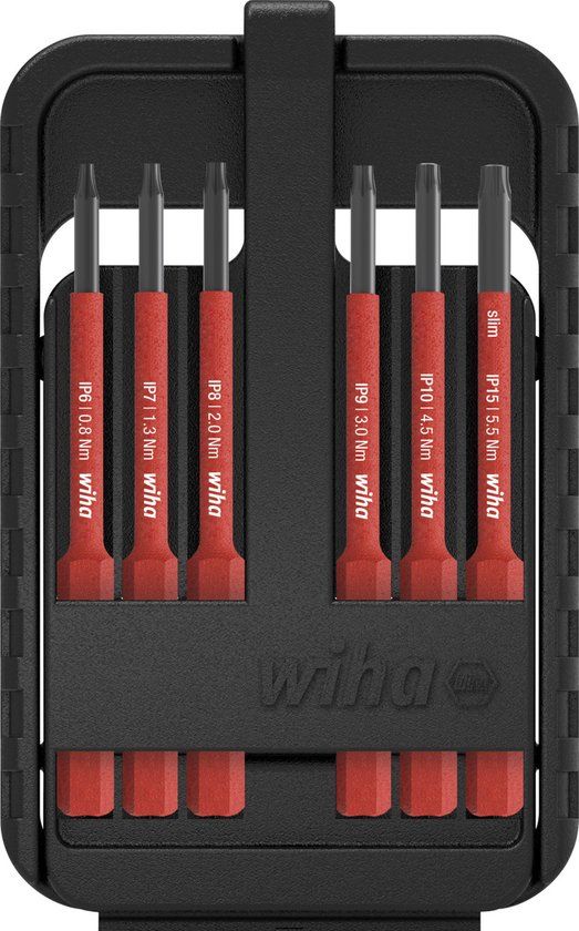 Wiha Wisselklingset 6-delig Torx plus VDE - Kleurloos