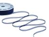 Furlanis - Sluier satijnen randen, decoratief lint voor verpakkingen, gastgeschenken, Italiaanse stof - donkerblauw, 3 mm x 50 m