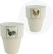 Boerenwinkel Melkbeker Haan/Hen - Servies - 160 ml - Wit - 1 Stuk
