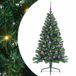 vidaXL Kunststof Voorverlichte Kerstboom met 150 LED Groen 150 cm PVC