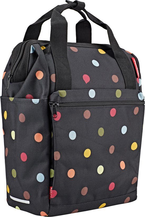 Klickfix Roomy GT Vario E-Hook 12L Dots - Enkele Fietstas - Zwart