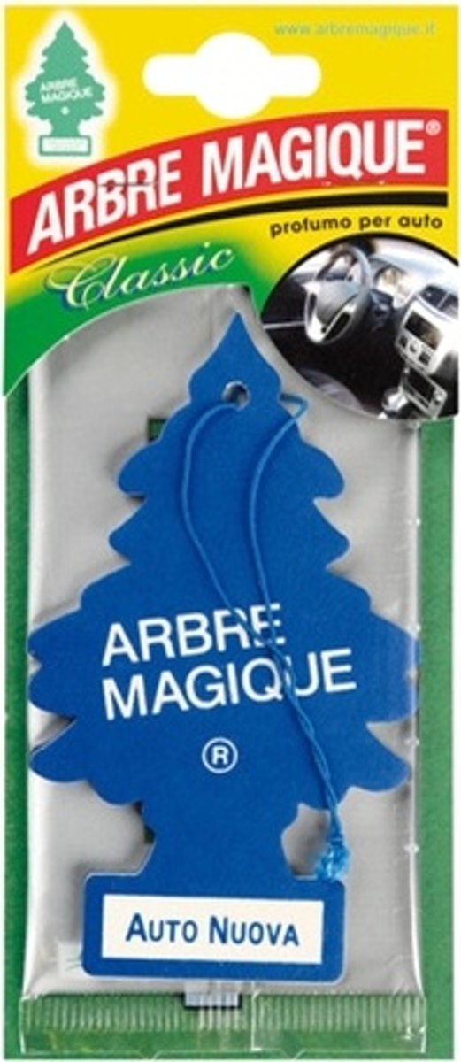 Arbre Magique luchtverfrisser 12 x 7 cm nieuwe auto blauw