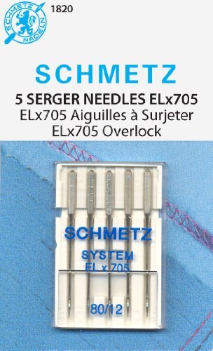 SCHMETZ ELX705 Serger Naald Size 12/80 5/Pkg