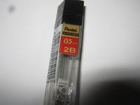 Pentel Potloodstift 2B 0.5mm Zwart Koker à 12 stuks