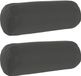 vidaXL - Taie d'oreiller - 2 pièces - HEERLEN - Anthracite - Ø 15 x 40 cm - Polyester
