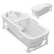 SereneLife Draagbare, Opvouwbare Badkuip, 150 cm Ligbad Volwassenen Wit