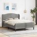 Maison Exclusive - Cadre de lit avec matelas gris clair 140 x 190 cm velours