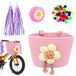 Sacoche de vélo pour enfants avec crochets faits à la main et cloche