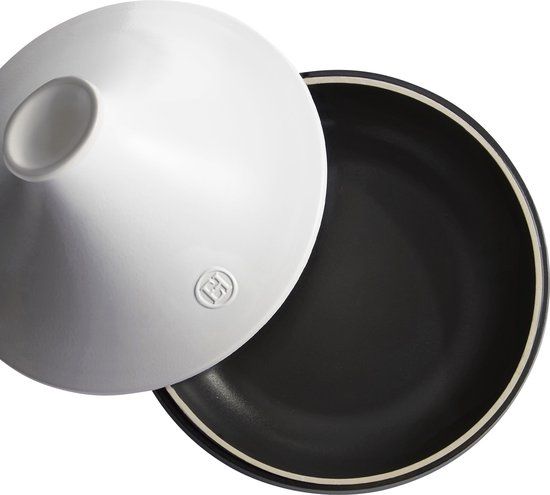 Emile Henry Tajine Delight E-box met deksel - Ø275mm - Wit - Aardewerk