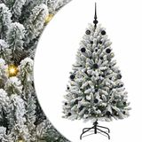 vidaXL Kunstkerstboom 150 cm 150 LED's Warmwit PVC en Staal