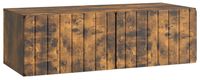 Support mural meuble TV 98 x 41 x 30 cm Chêne fumé Bois transformé
